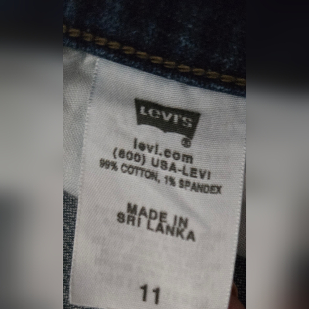 Vintage Levis Bermuda Shorts Jr's Sz 11 10" Inseam Low Rise - Picture 8 of 8